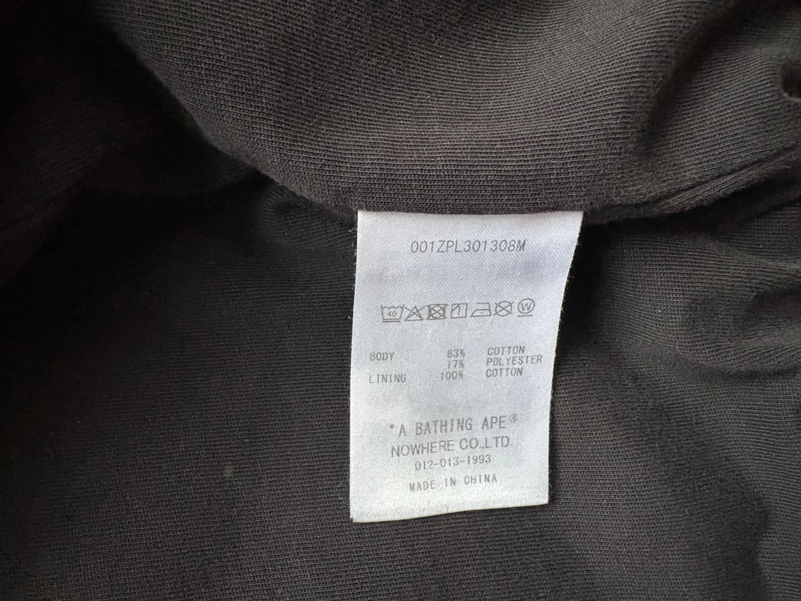  베이프 퍼스트 카모 헤비워시 후드집업 상품이미지3