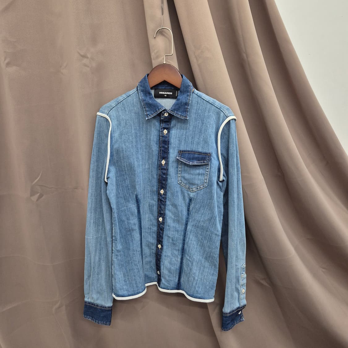 디스퀘어드2 여성용 데님 셔츠 42 상품이미지1