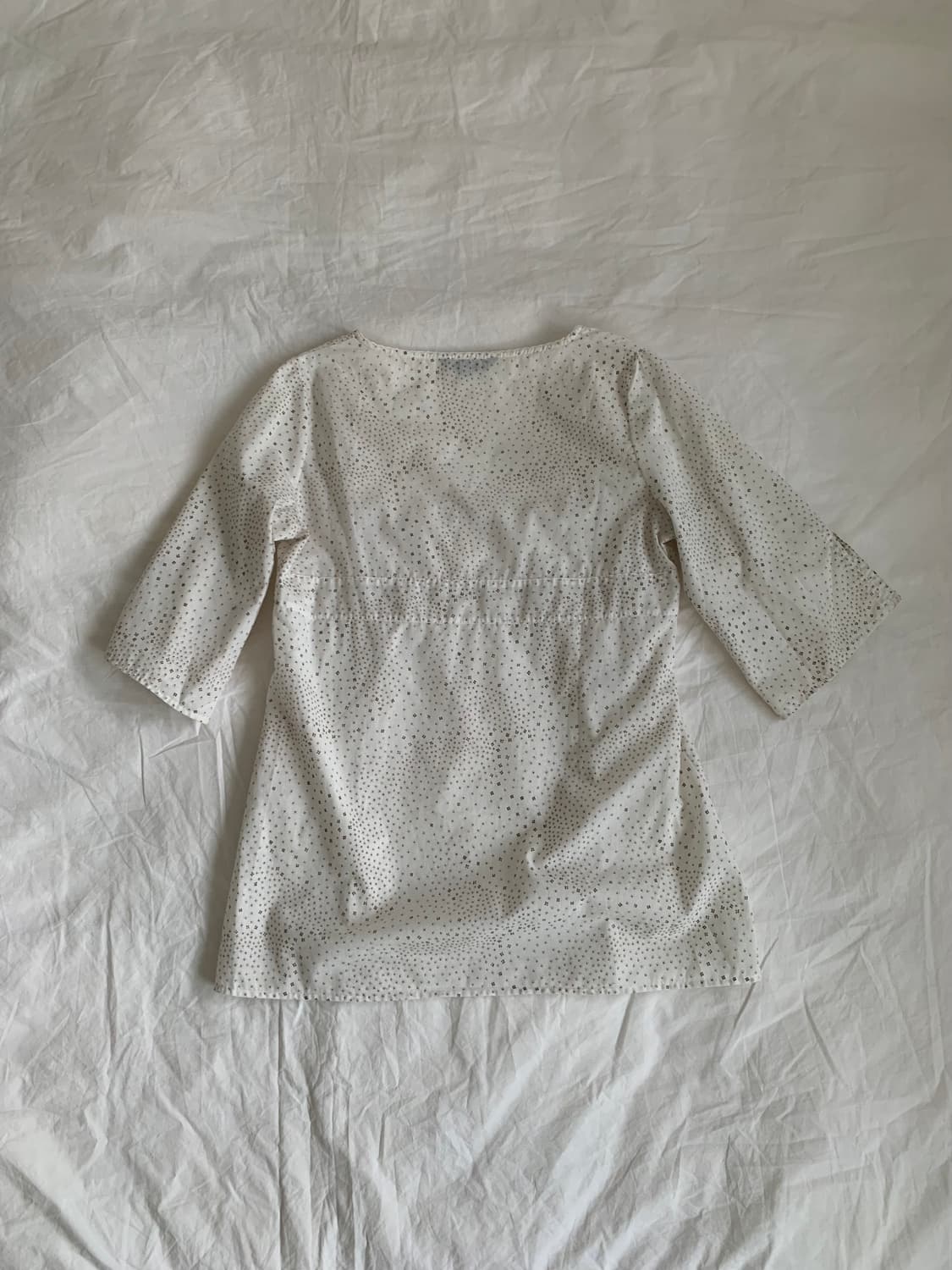 화이트 픽셀 블라우스 상품이미지5