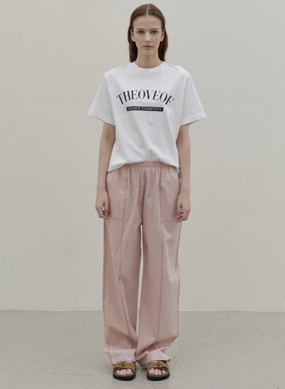 Oveof 오브오브 Pio 스트링 팬츠 핑크 상품이미지1