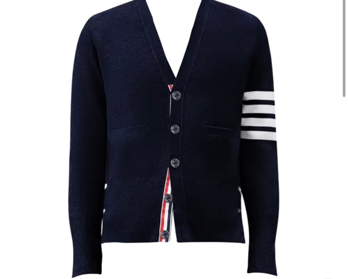 톰브라운 메리노 사선 / 네이비 상품이미지2