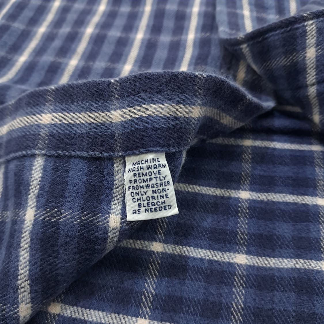CN802 M 폴로 랄프로렌 로얄블루 플란넬 체크 긴팔 셔츠 남방 상품이미지6