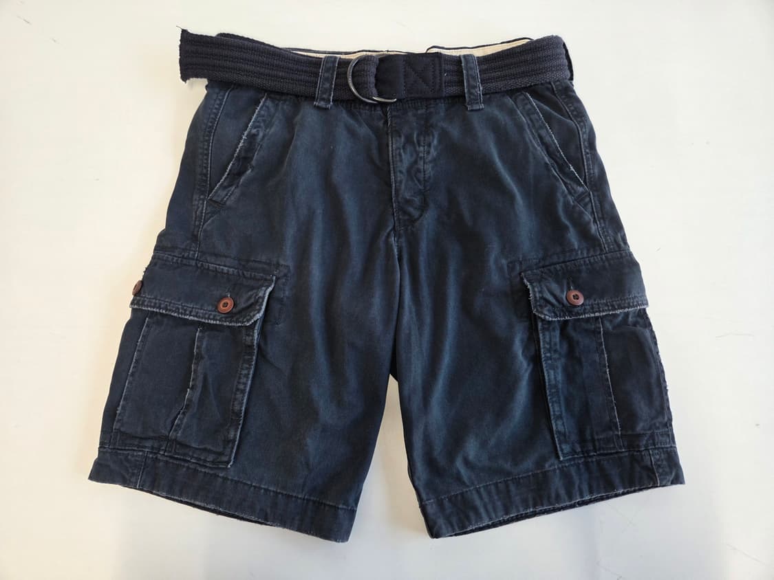 홀리스터 벨티드 카고 반바지 네이비 32 상품이미지1