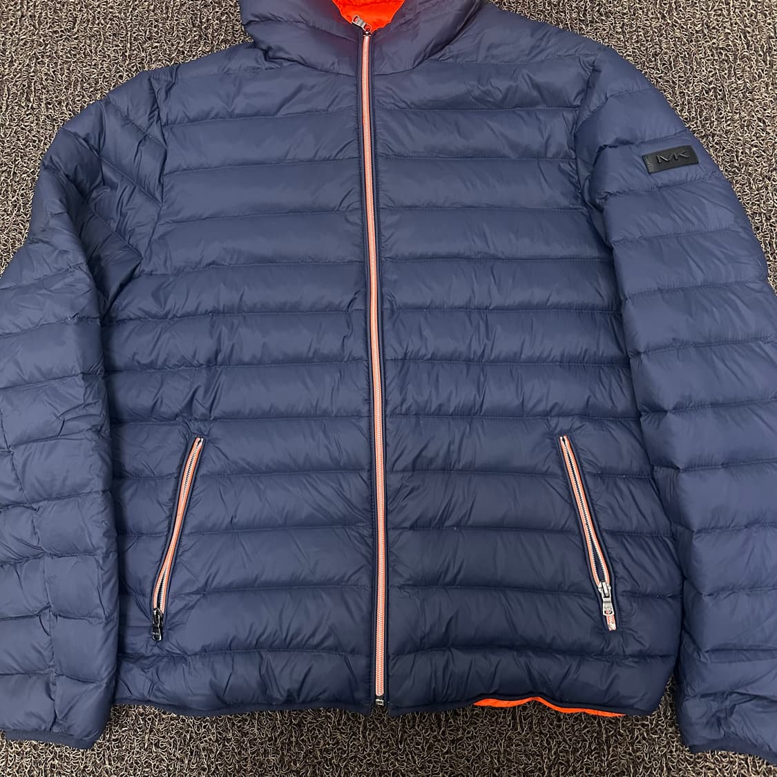 마이클코어스 후드 덕다운 패딩 네이비 L 상품이미지3