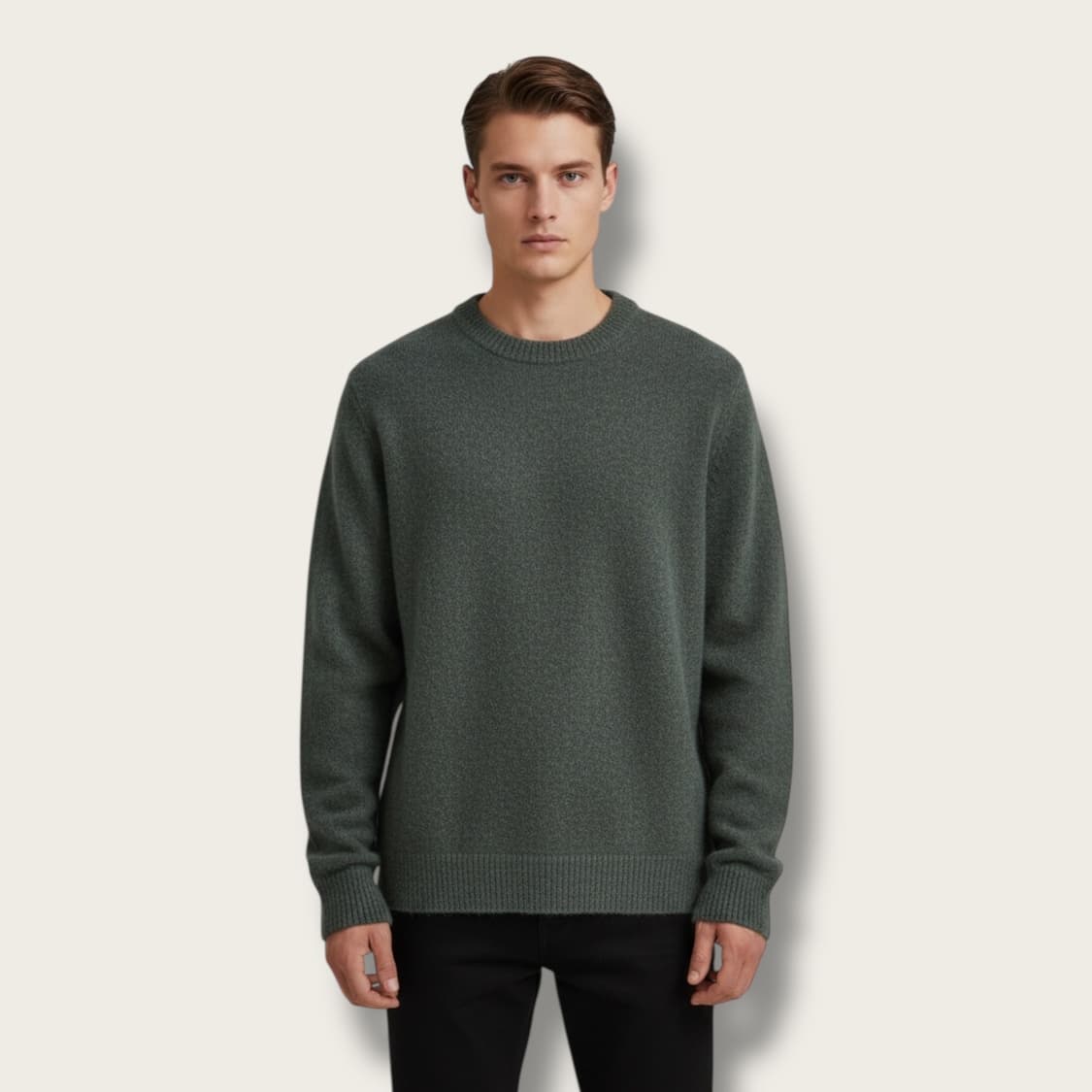 50/ 솔리드옴므 카멜 알파카 스웨터 니트 상품이미지1