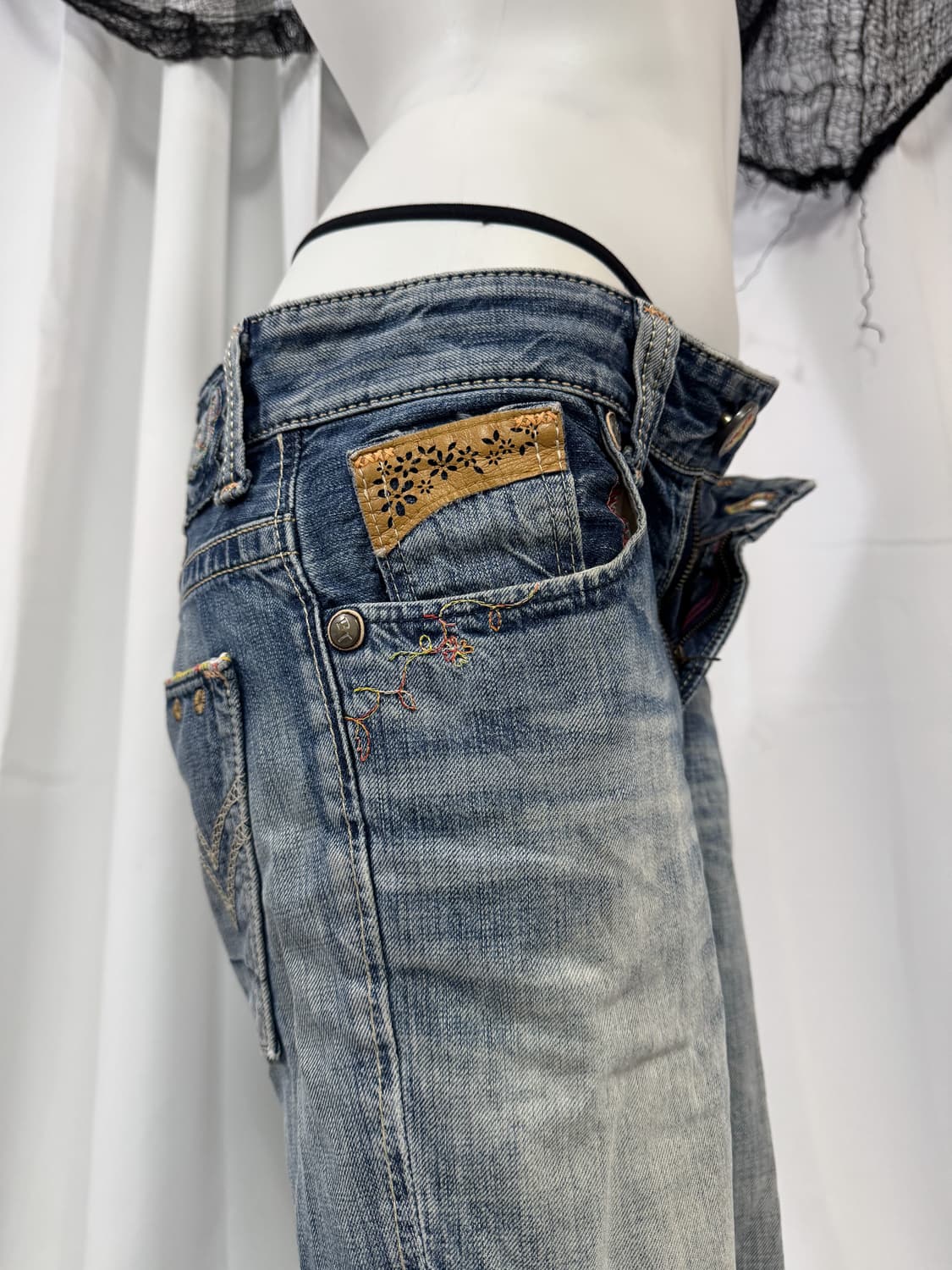 detail denim pants 상품이미지3