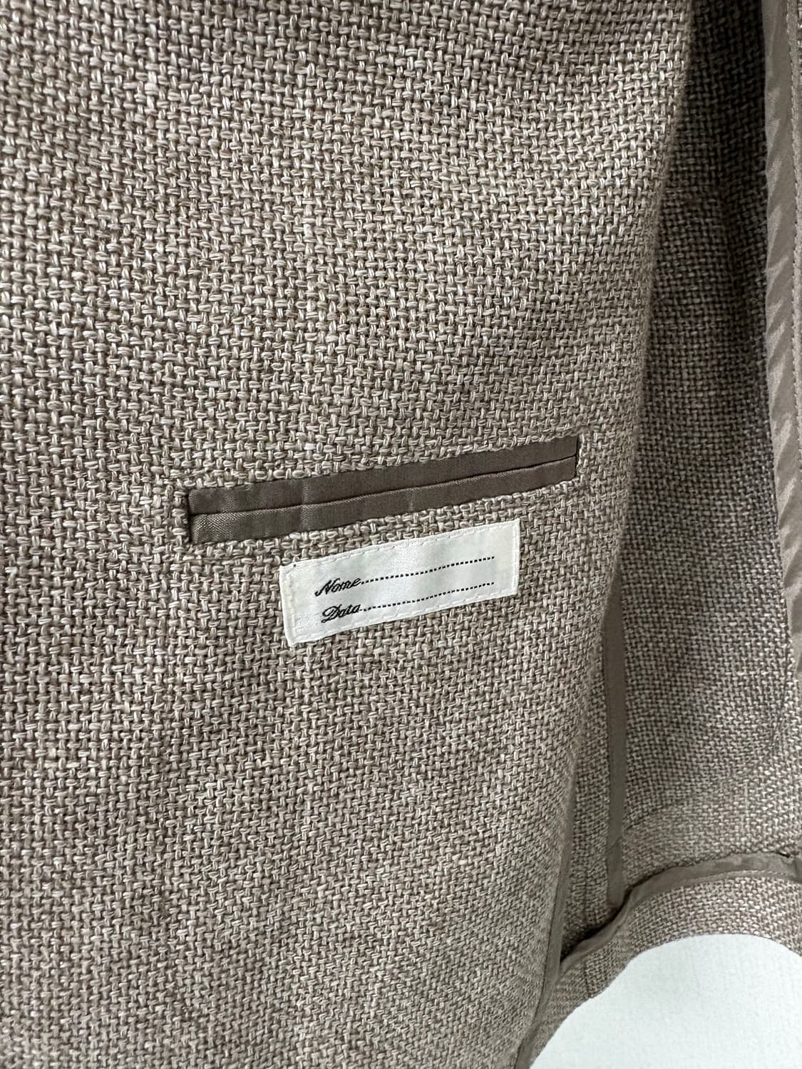 딸리아또레 린넨 테일러드 자켓 (베이지/46사이즈) 상품이미지4