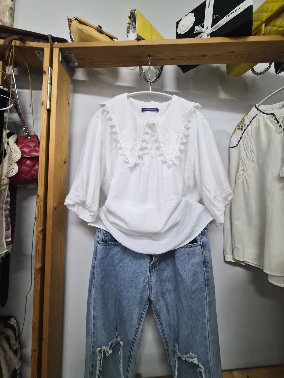 더아이잗 컬렉션 쎄일러카라 블라우스 상품이미지1