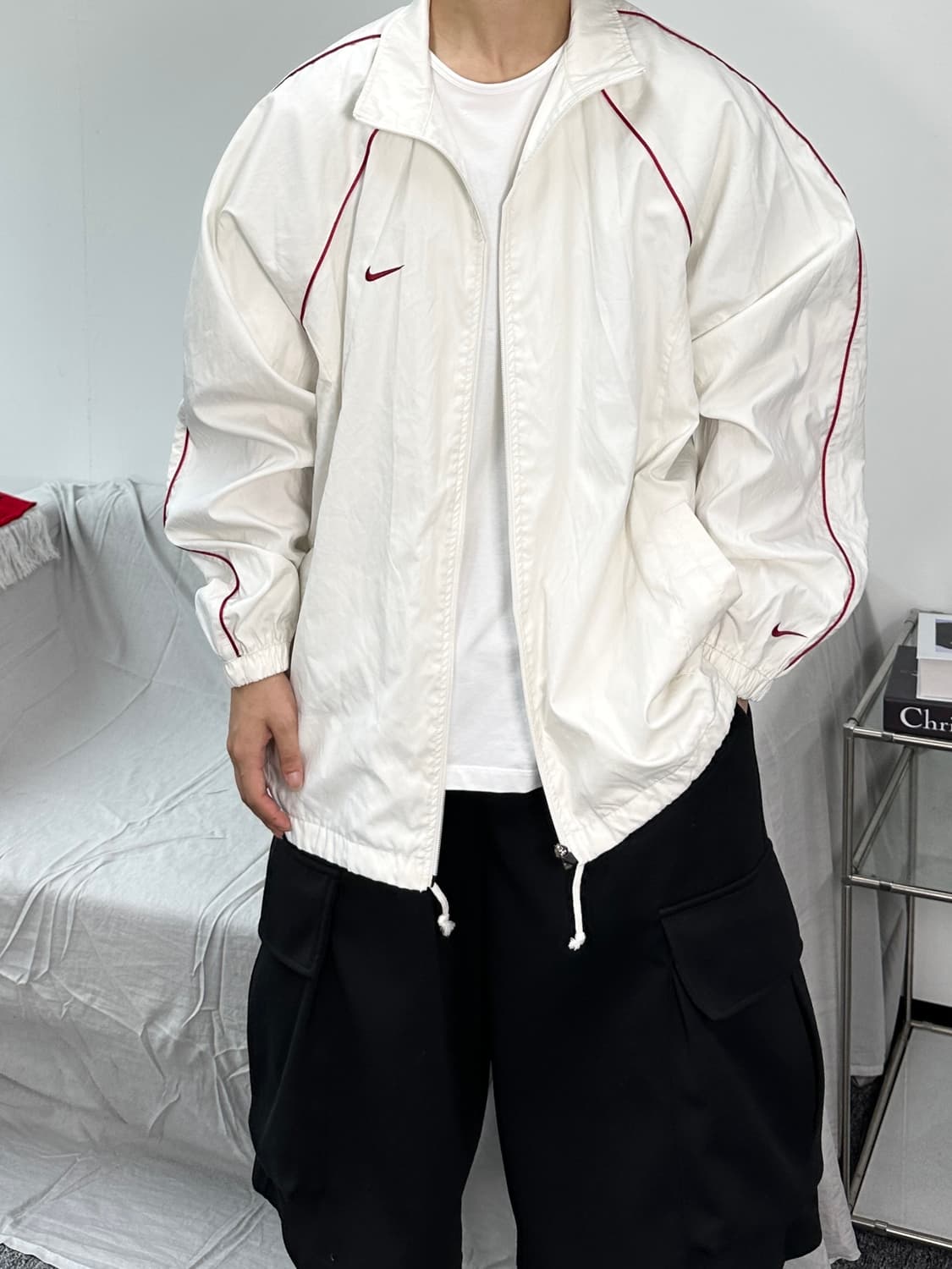 나이키 스우시 라인 트랙 바람막이 자켓 XL 상품이미지1