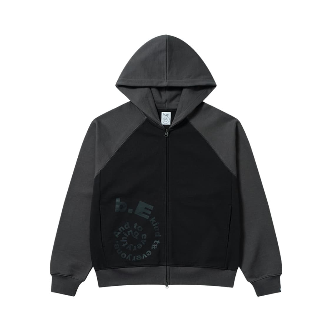 (4) 산산기어 X 뷰티풀 집업 후디 차콜 상품이미지1