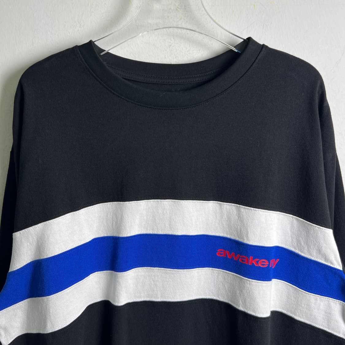 어웨이크 뉴욕 패널 스트라이프 맨투맨 L 상품이미지4