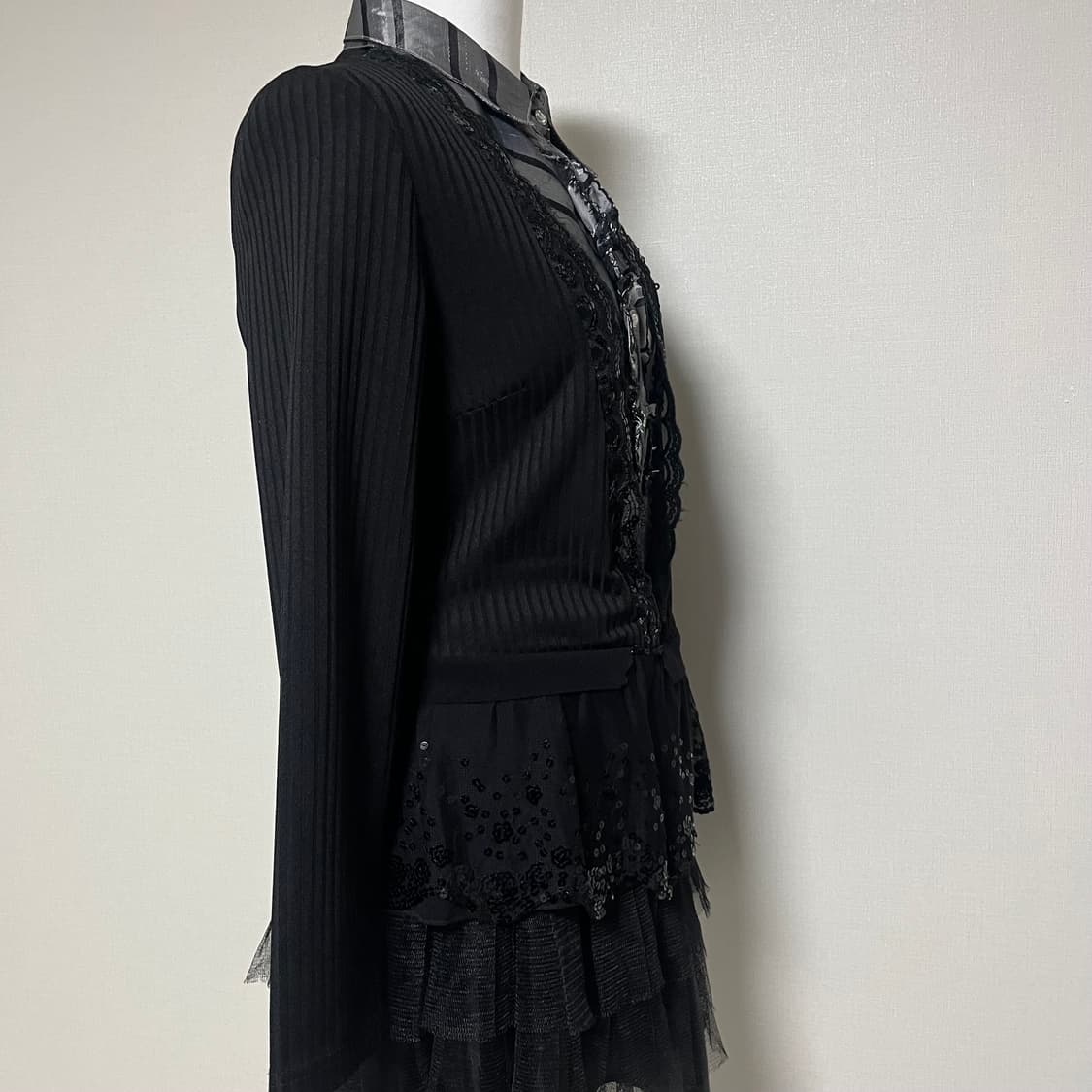 고스로리 공겜여주 실버 블라우스 로걀탑 상품이미지2