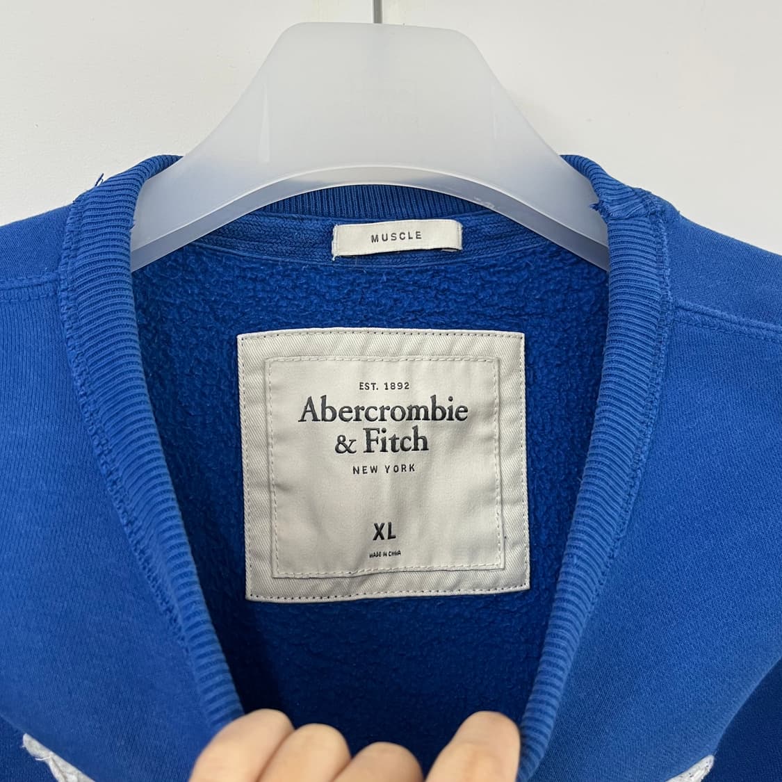 아베크롬비 자수로고 블루 맨투맨 상품이미지5