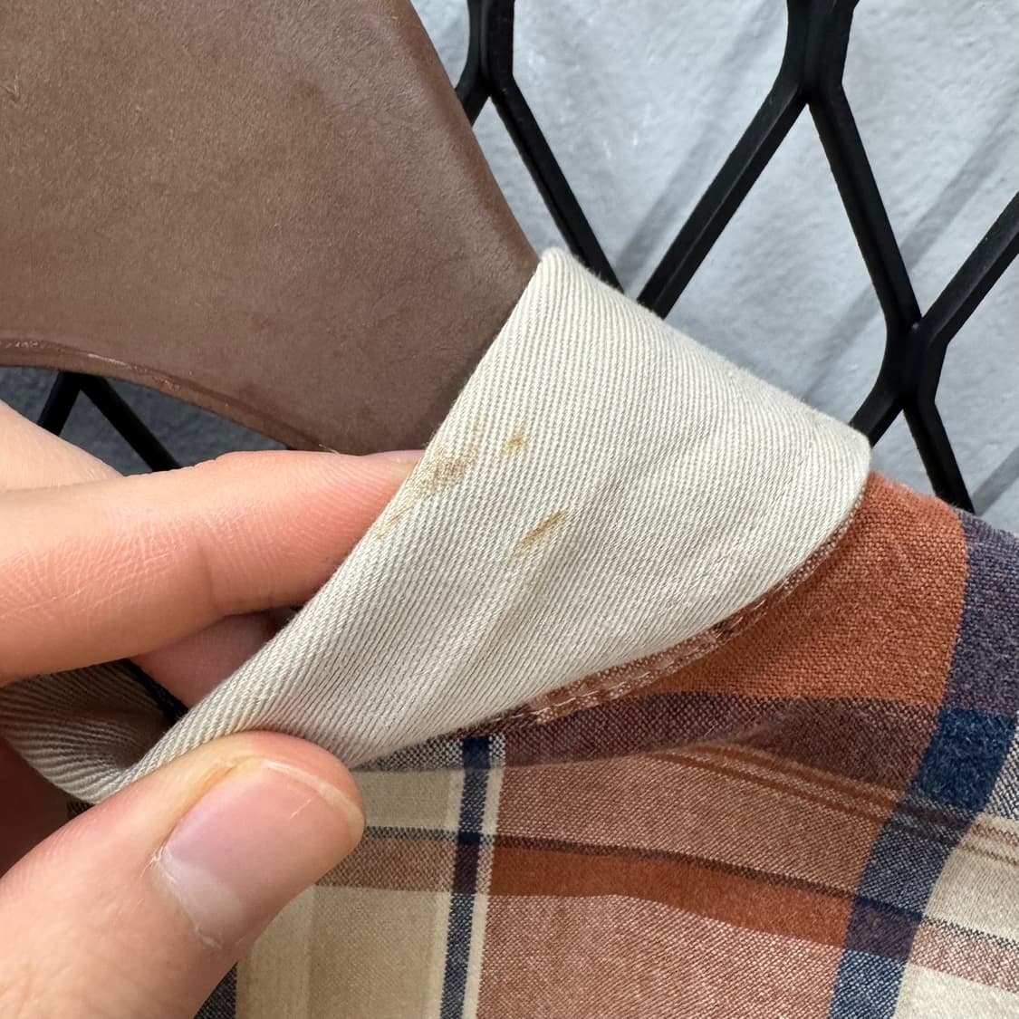 랭글러 플란넬 웨스턴 셔츠 빅 사이즈 체크 패턴 브라운 상품이미지6