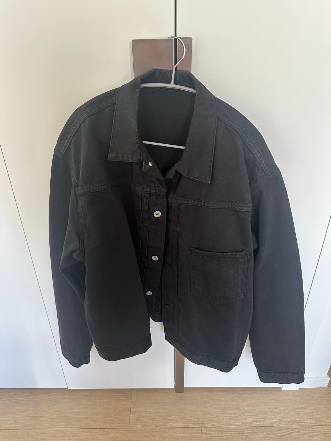 (L) 브랜디드 블랙 데님자켓 2세대 상품이미지1