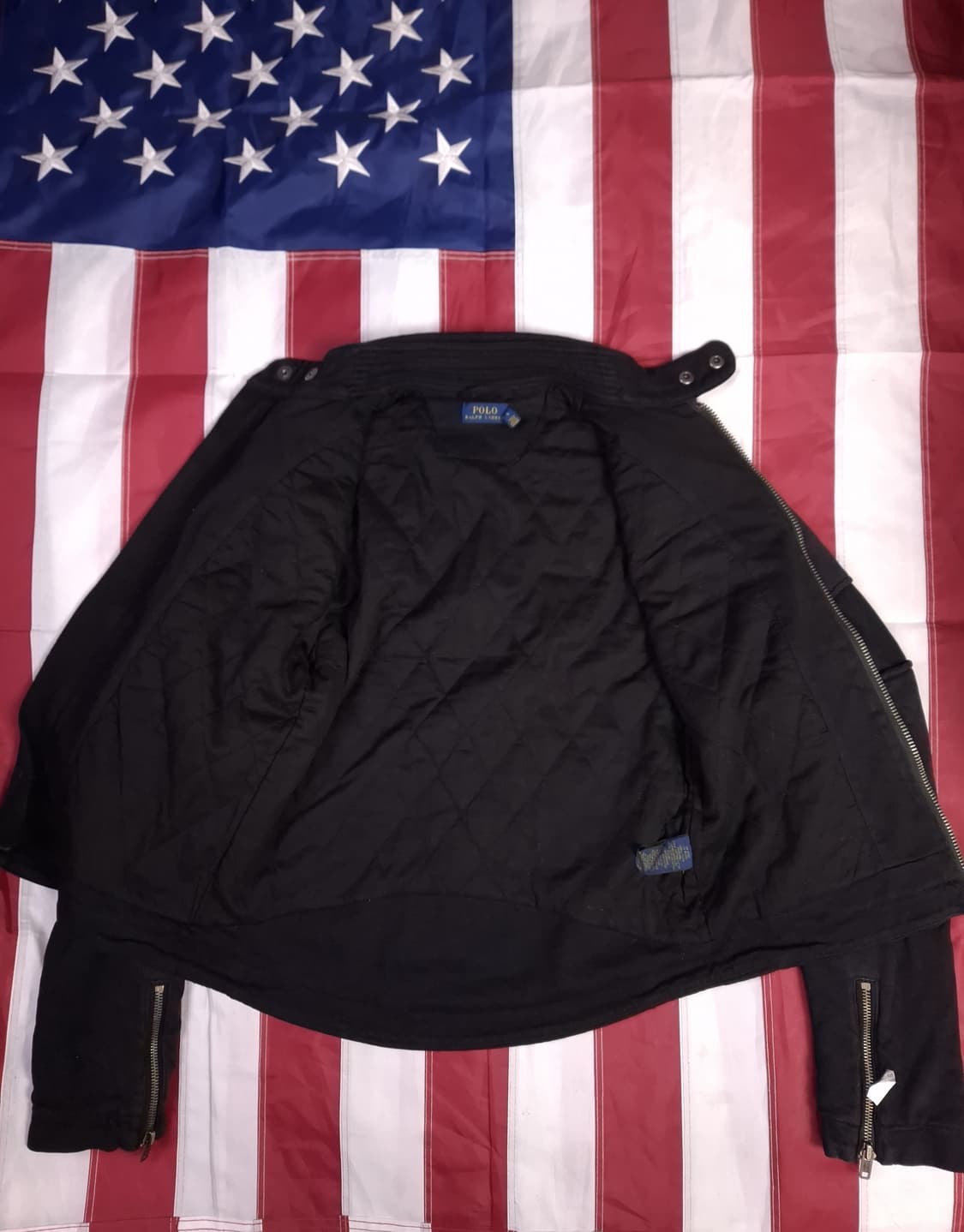 새제품급 오리지날 랄프로렌폴로 우먼용 누빔 바이크 자켓 상품이미지9