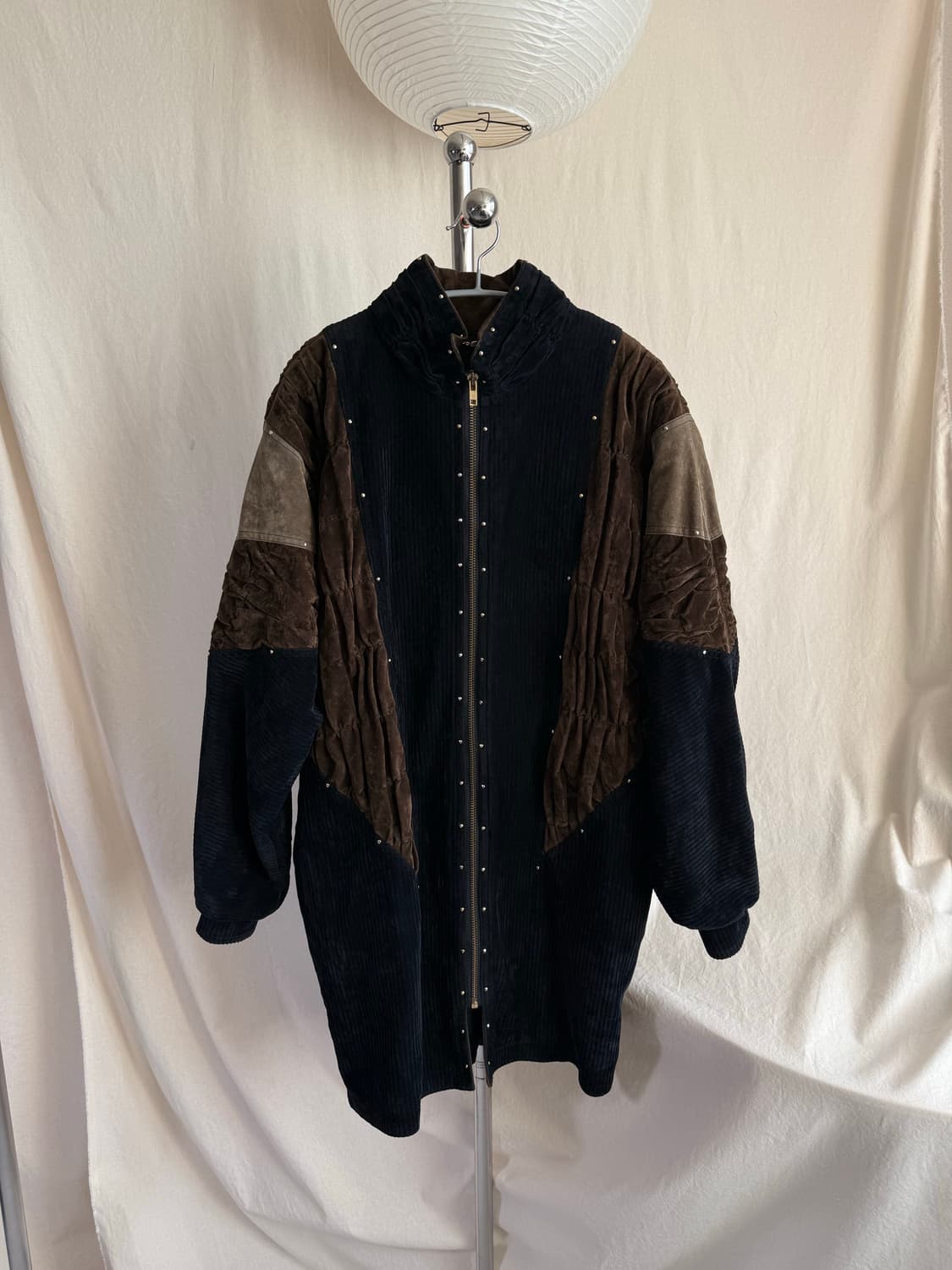 伊太利屋(ITALIYA) 코듀로이 퀼팅 자켓 상품이미지1