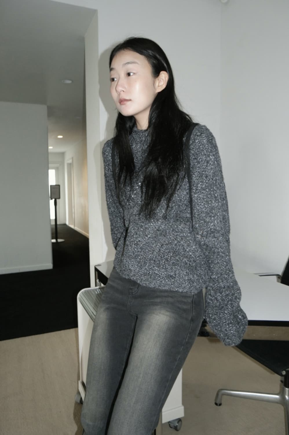애프터먼데이 워싱데님 흑청 m사이즈 상품이미지2