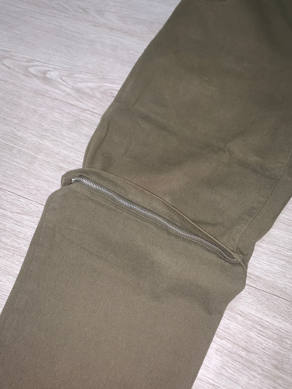 Star team olive zip off baggy jeans 상품이미지6