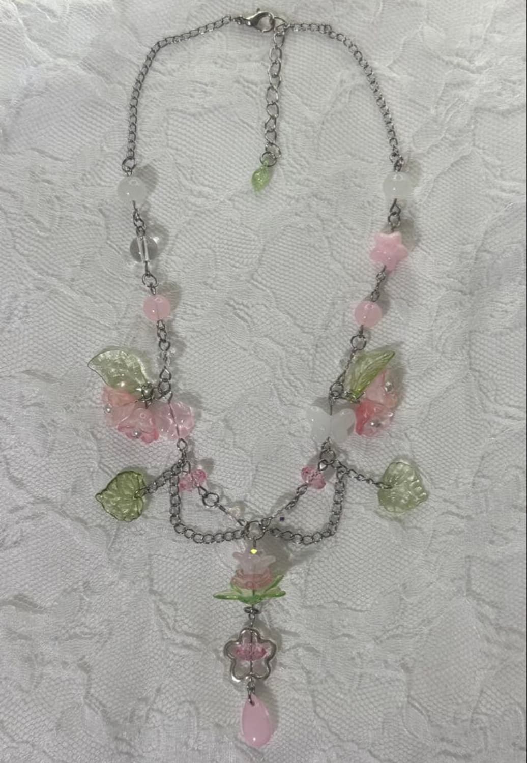 y2k 갸루빈티지 플라워 목걸이 상품이미지1