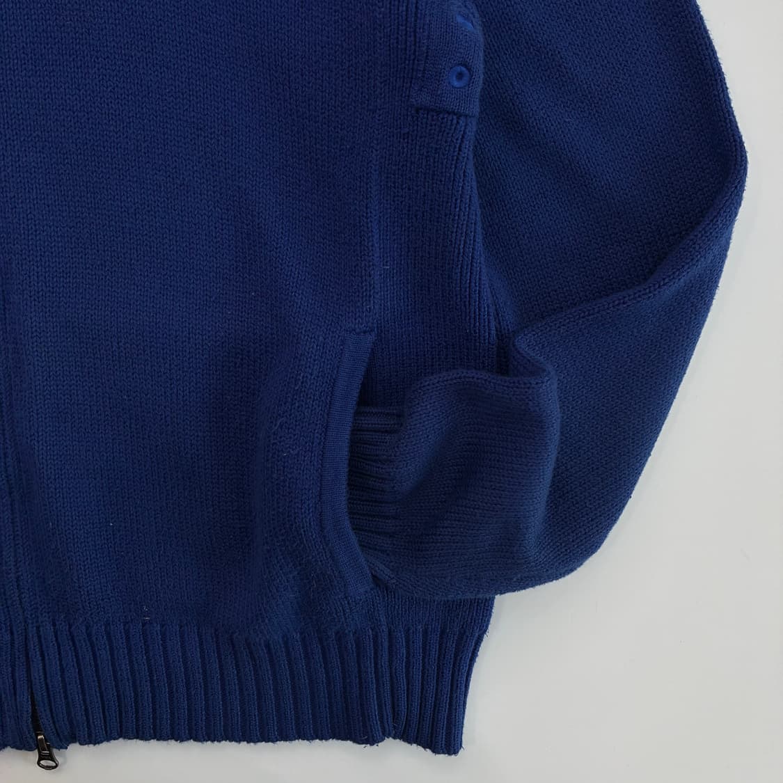 Polo  폴로 랄프로렌 자수 코튼 블루 니트집업  상품이미지5