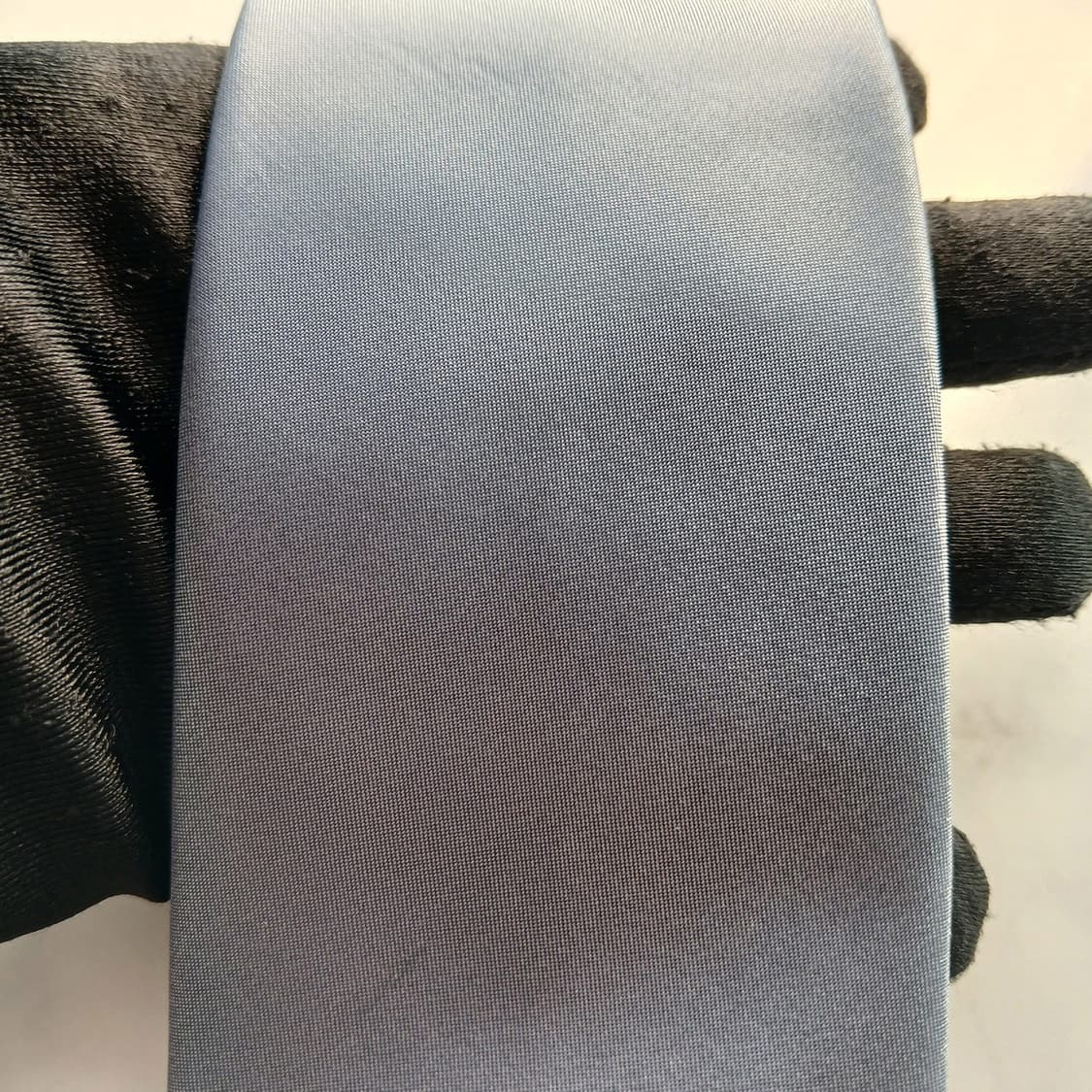 메트로시티 실크 그레이 솔리드 슬림 넥타이 7.2cm A등급 A18524 상품이미지5