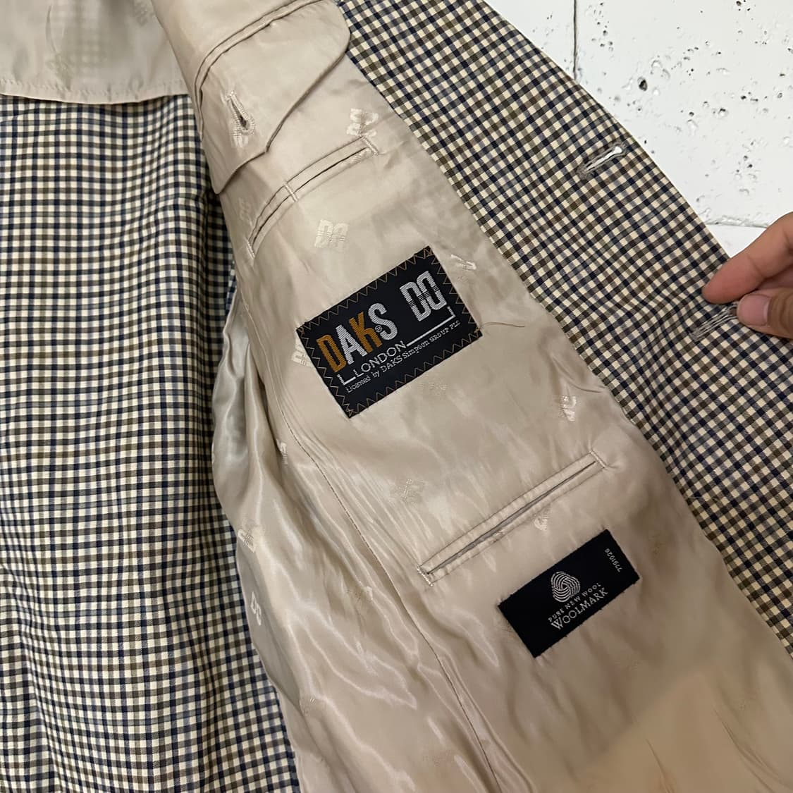 100 닥스 체크 블레이저 상품이미지4