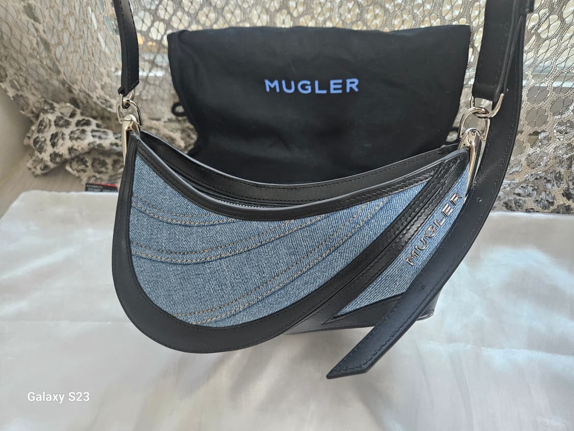 Mugler 커브드 데님 스몰백 상품이미지5