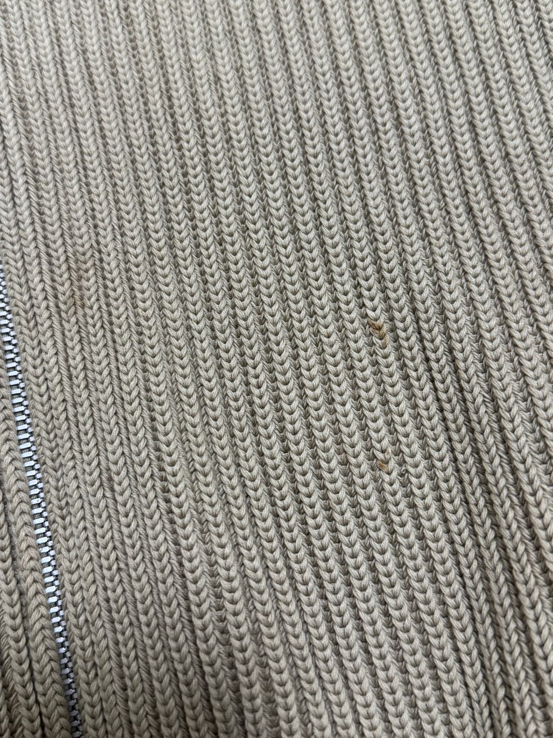 메종 마르지엘라 리브 집업 니트 하이넥 가디건 (S) 베이지 상품이미지6