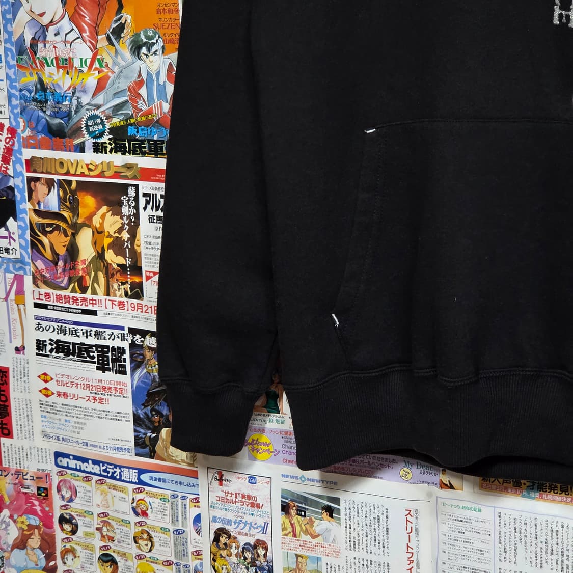 JPN 빈티지 펑크 레터링 프린팅 후드티 상품이미지5