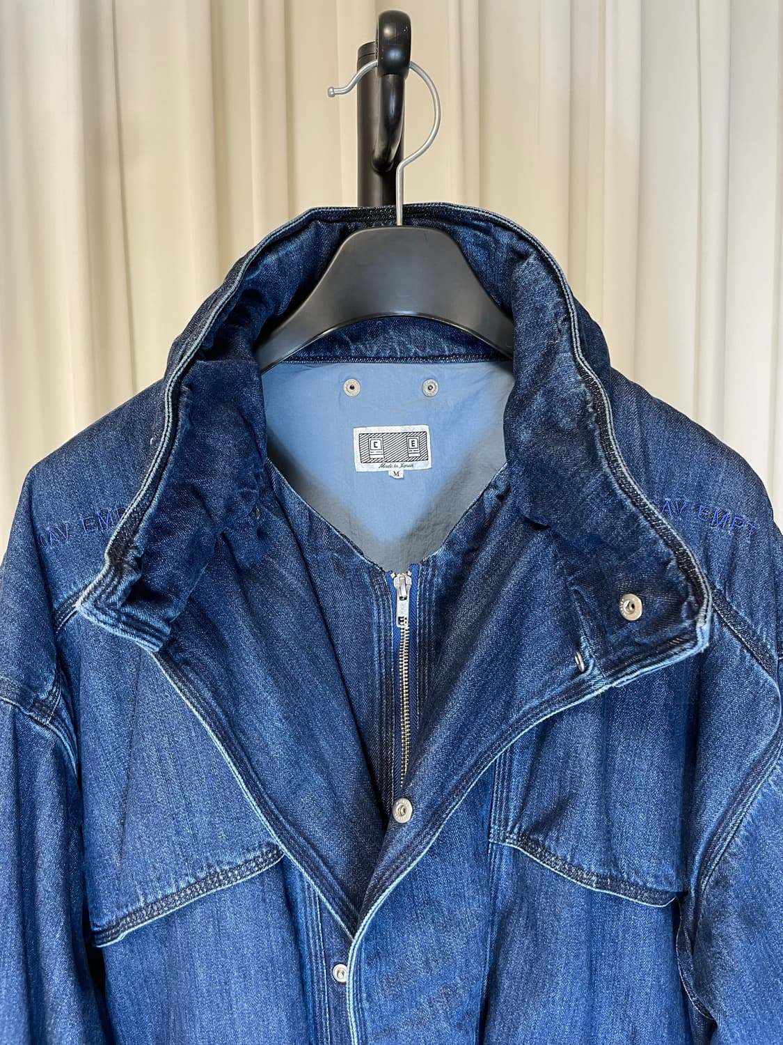 카브엠트 20ss 데님 봄버 자켓 상품이미지4