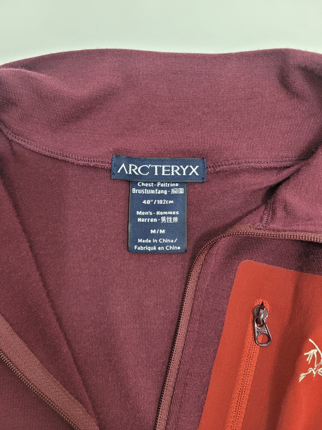 ARCTERYX 아크테릭스 로 LT 집 넥 티셔츠 / 남 M 버건디  상품이미지7