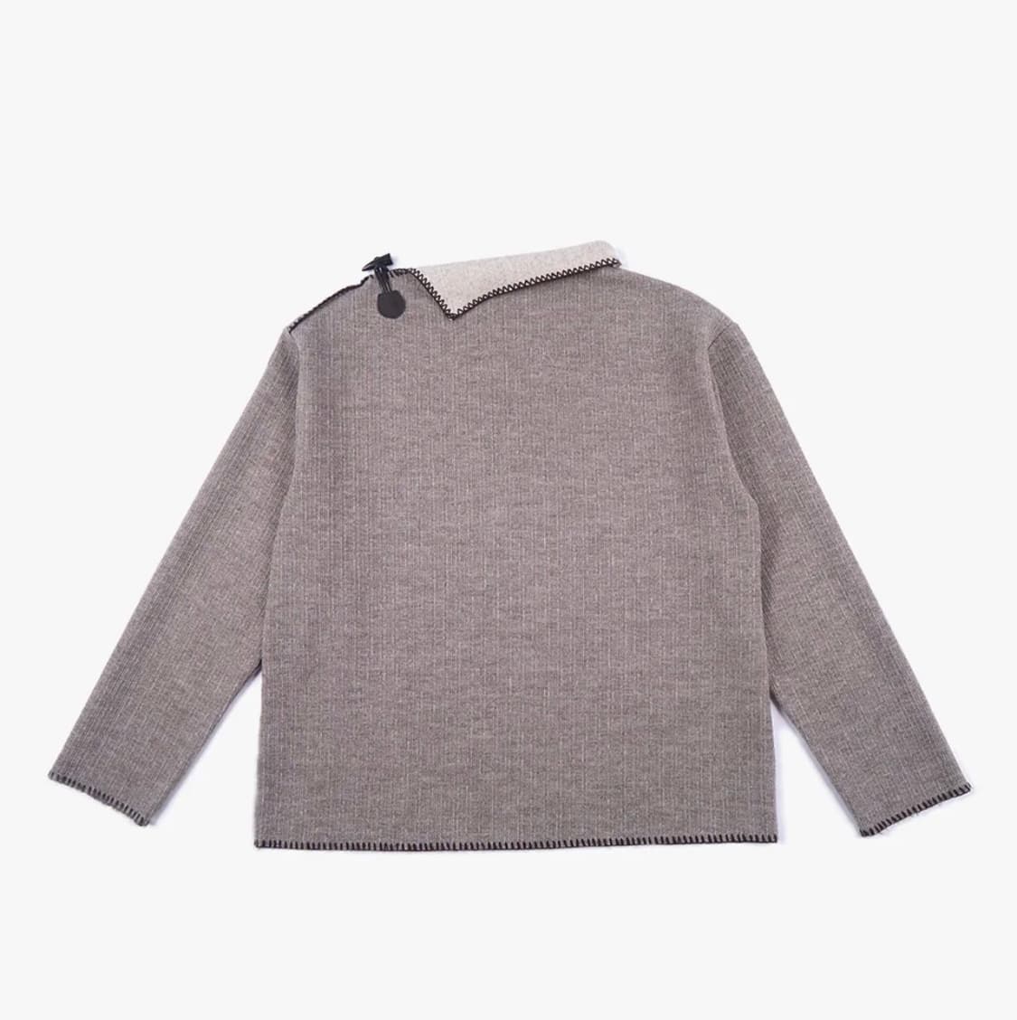 할로미늄 TOGGLE KNIT TOP / BROWN 상품이미지2
