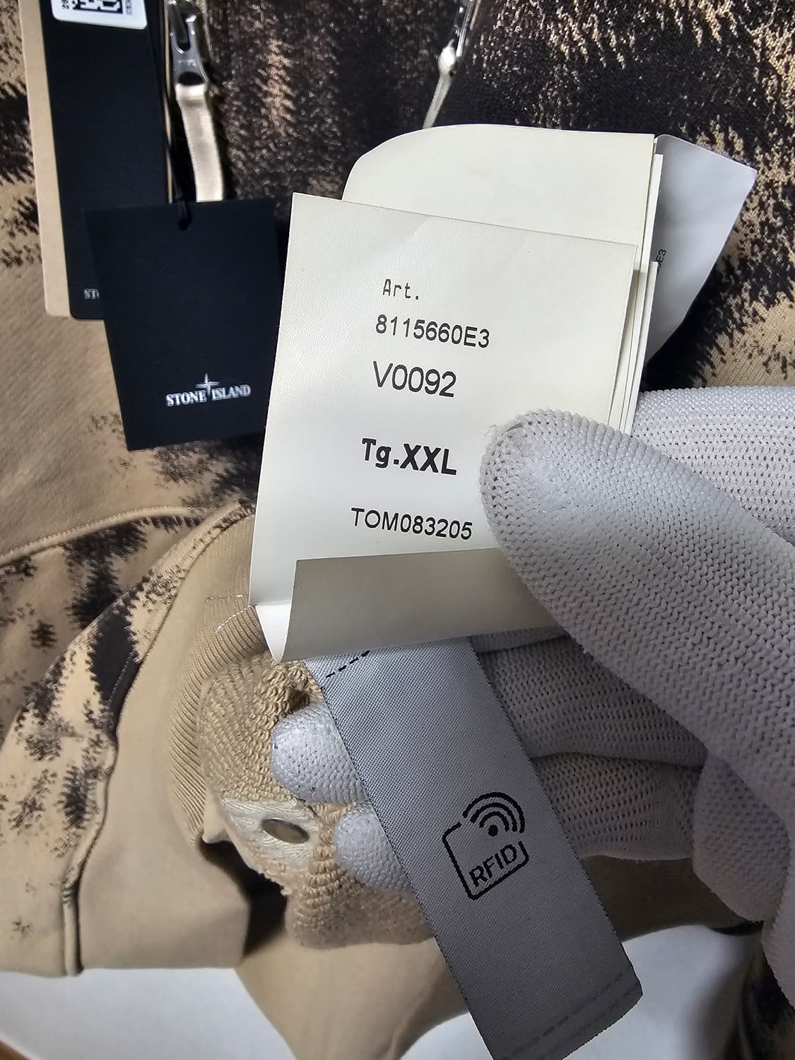 스톤아일랜드 카모플라주 오가닉 코튼 다이애그널 플리스 하프 집업(새상품) 상품이미지6