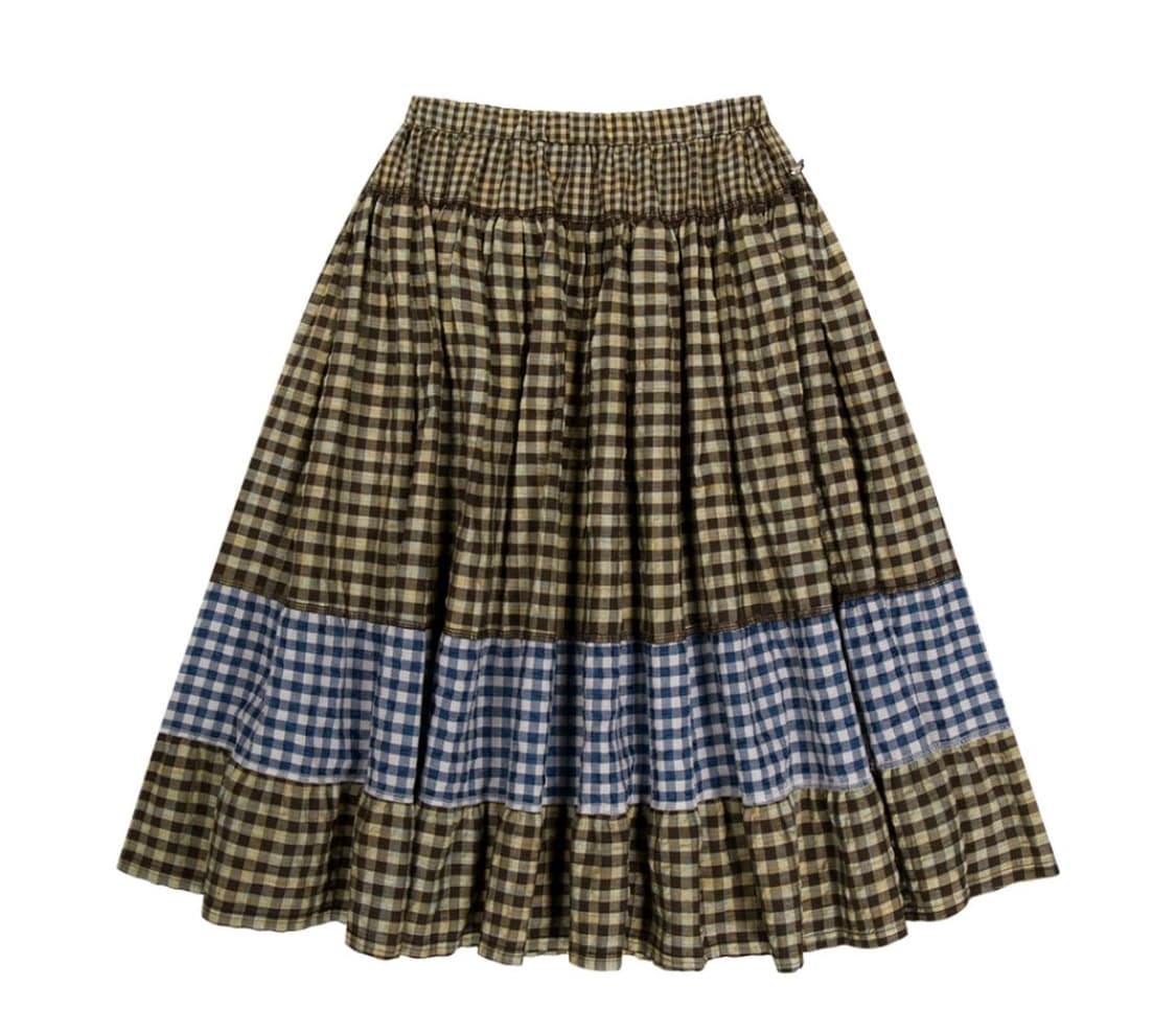 코이세이오 모리 체크 브라운 상품이미지1