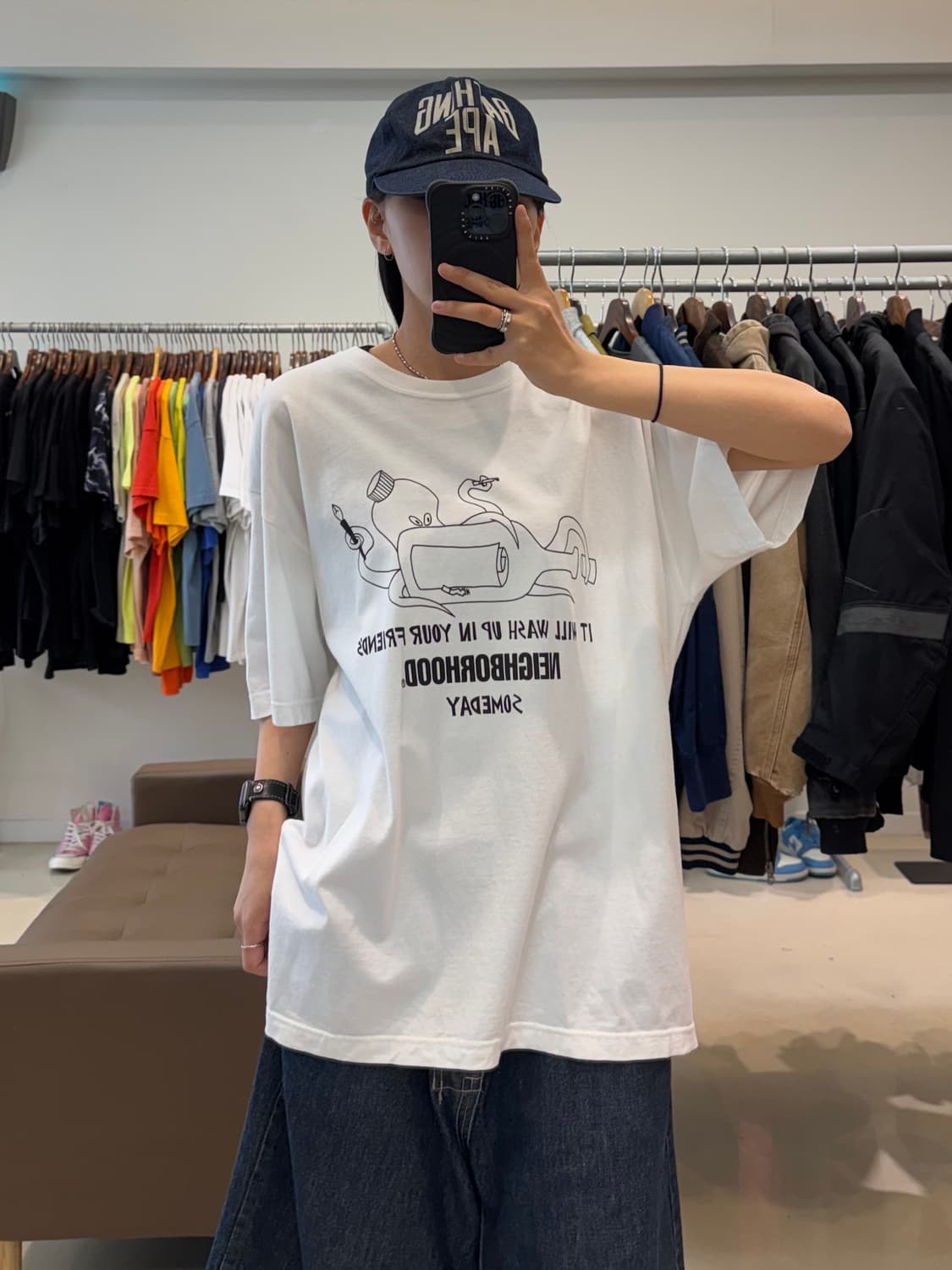 네이버후드 그래픽 반팔 티셔츠 상품이미지5