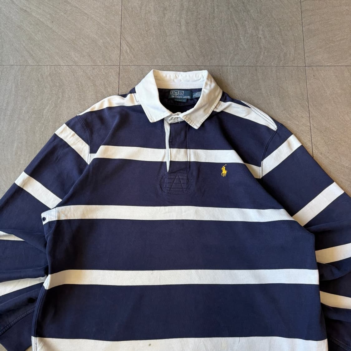 폴로 정품 스트라이프 럭비 티셔츠 상품이미지3