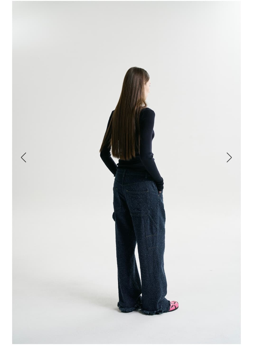 후왓웨어 Flow soft Turtleneck 네이비 새상품 상품이미지5