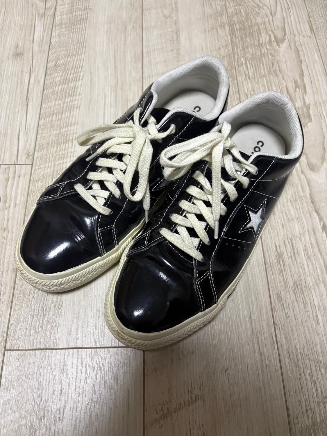 컨버스 원스타 한별 블랙 레더 270 상품이미지1