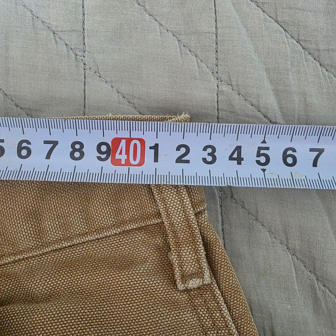 [33X36] 빈티지 칼하트 더블니 B136 BRN 워크팬츠 트래쉬드 상품이미지9