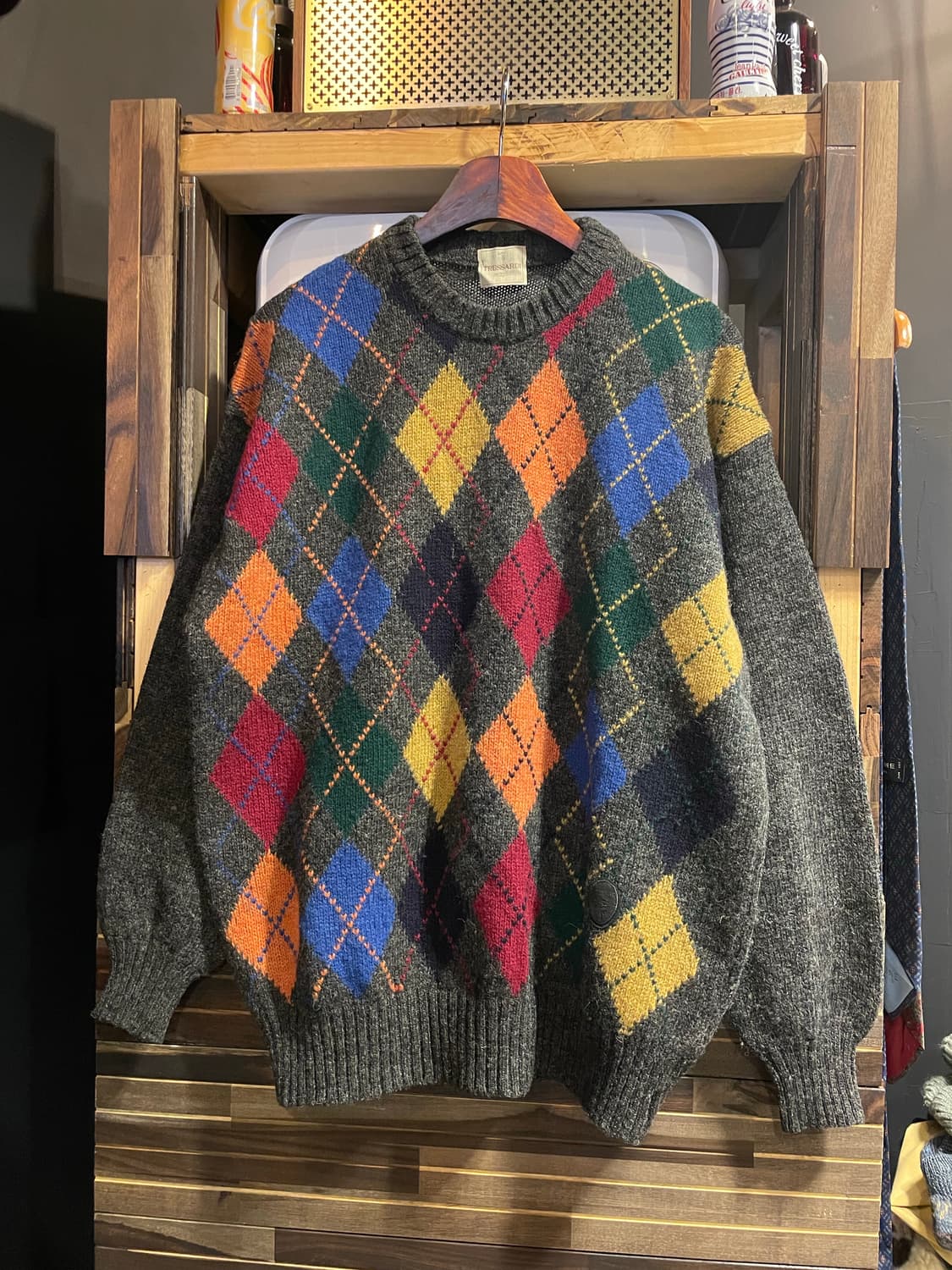 Trussardi argyle knit 상품이미지1