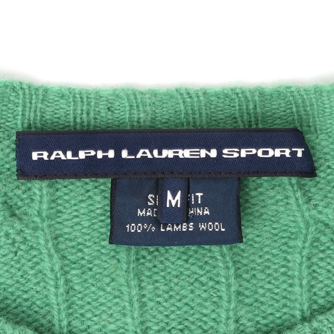 폴로 랄프로렌 그린 램스울 슬림핏 케이블 니트 상품이미지8
