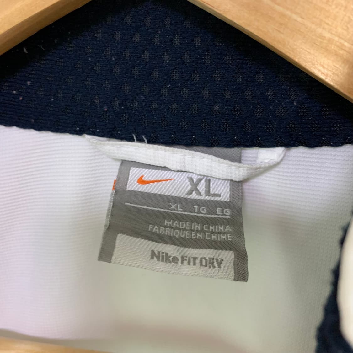 나이키 화이트 아이보리 바람막이 자켓 XL 남녀공용 빈티지 상품이미지4