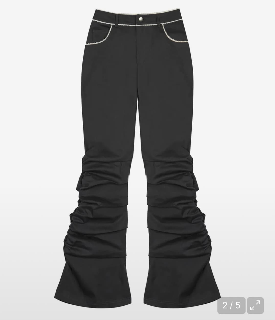 러브이즈트루 IM FRILL 셔링 부츠컷 상품이미지1