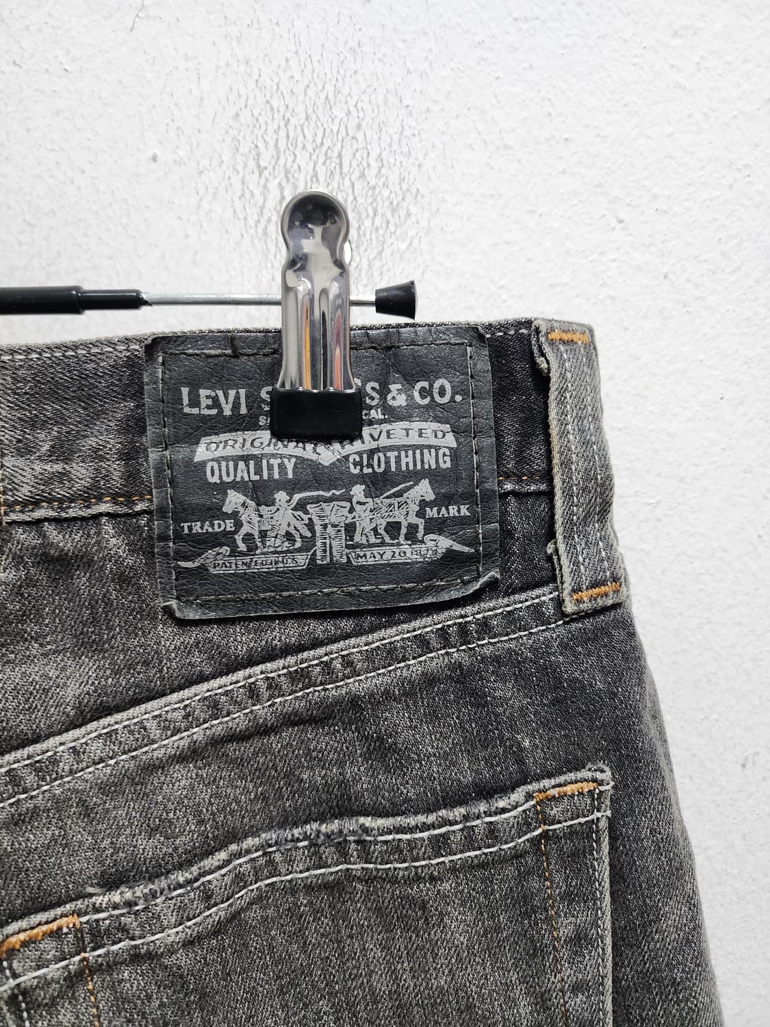 리바이스 514 빈티지 흑청 데님 팬츠 상품이미지5
