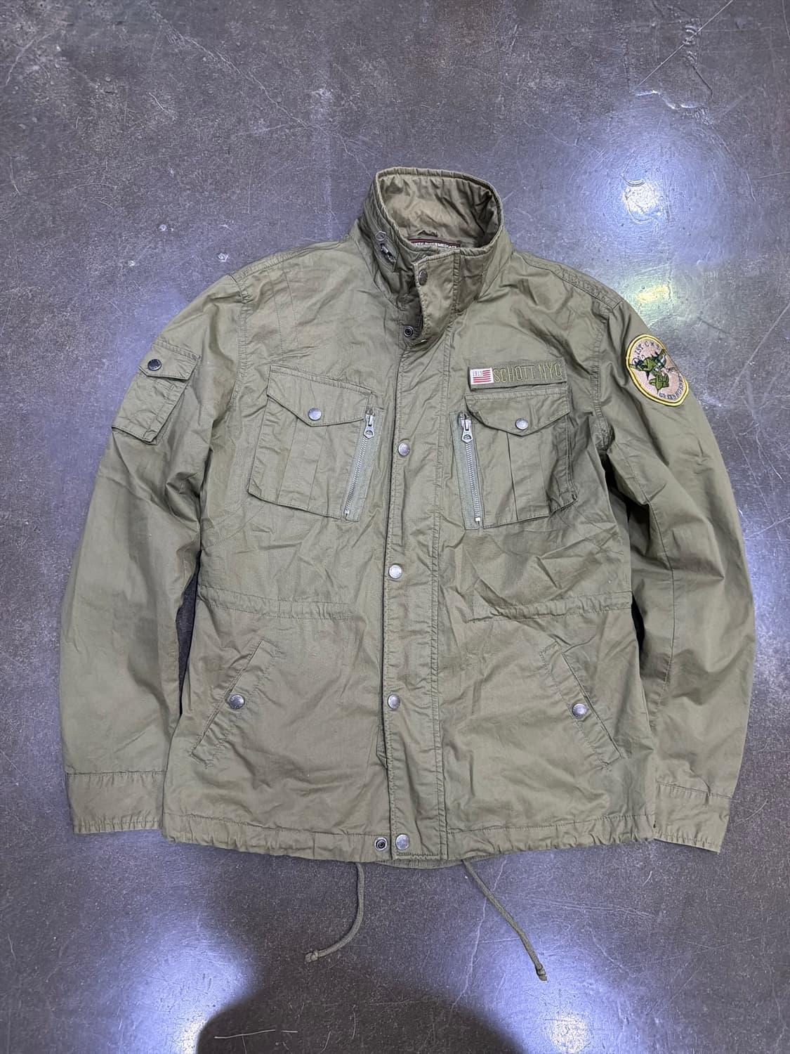 쇼트 밀리터리 패치 M65 필드자켓 올리브 M 상품이미지1