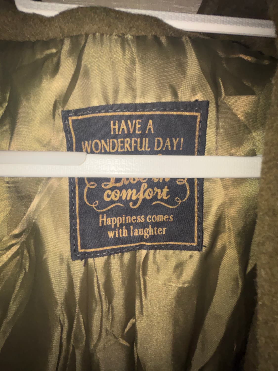 빈티지 카키 코트 상품이미지3