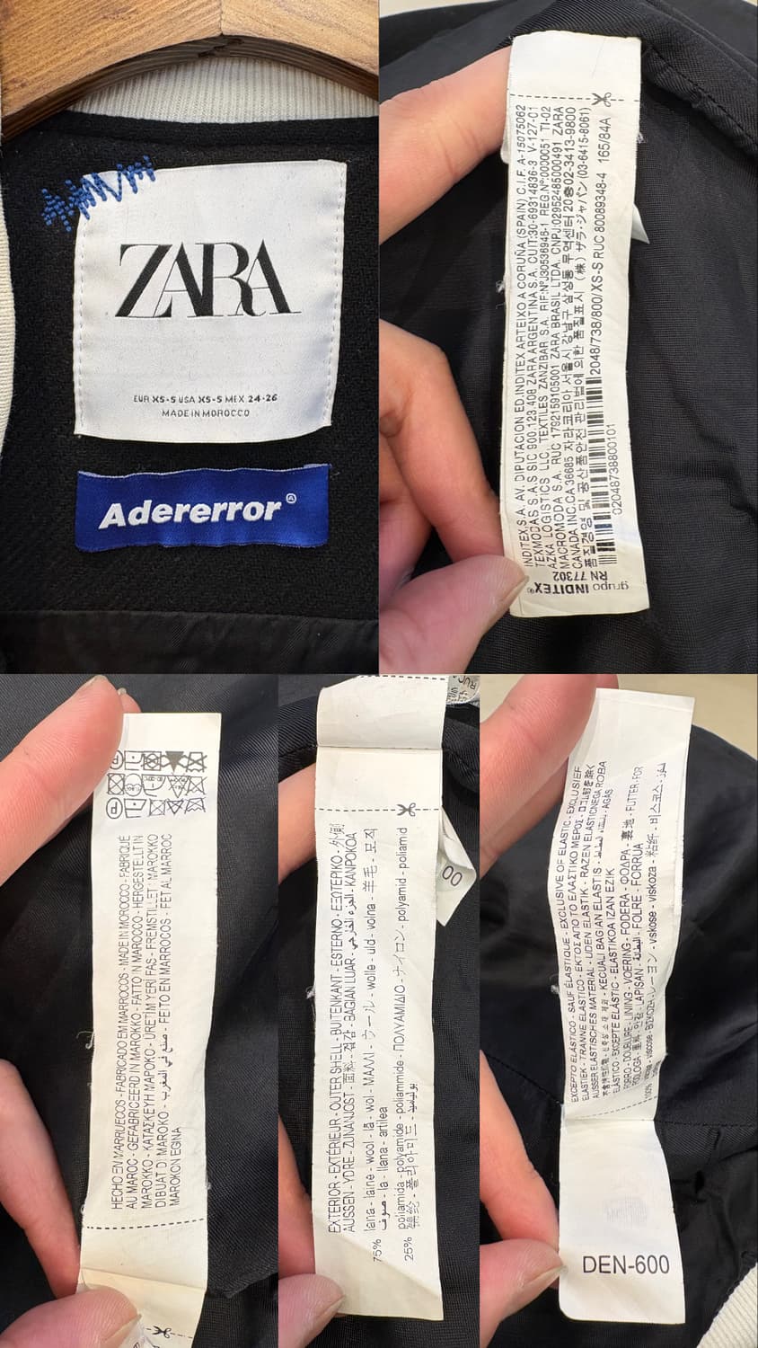 자라x아더에러 울 블렌드 봄버 자켓 상품이미지10