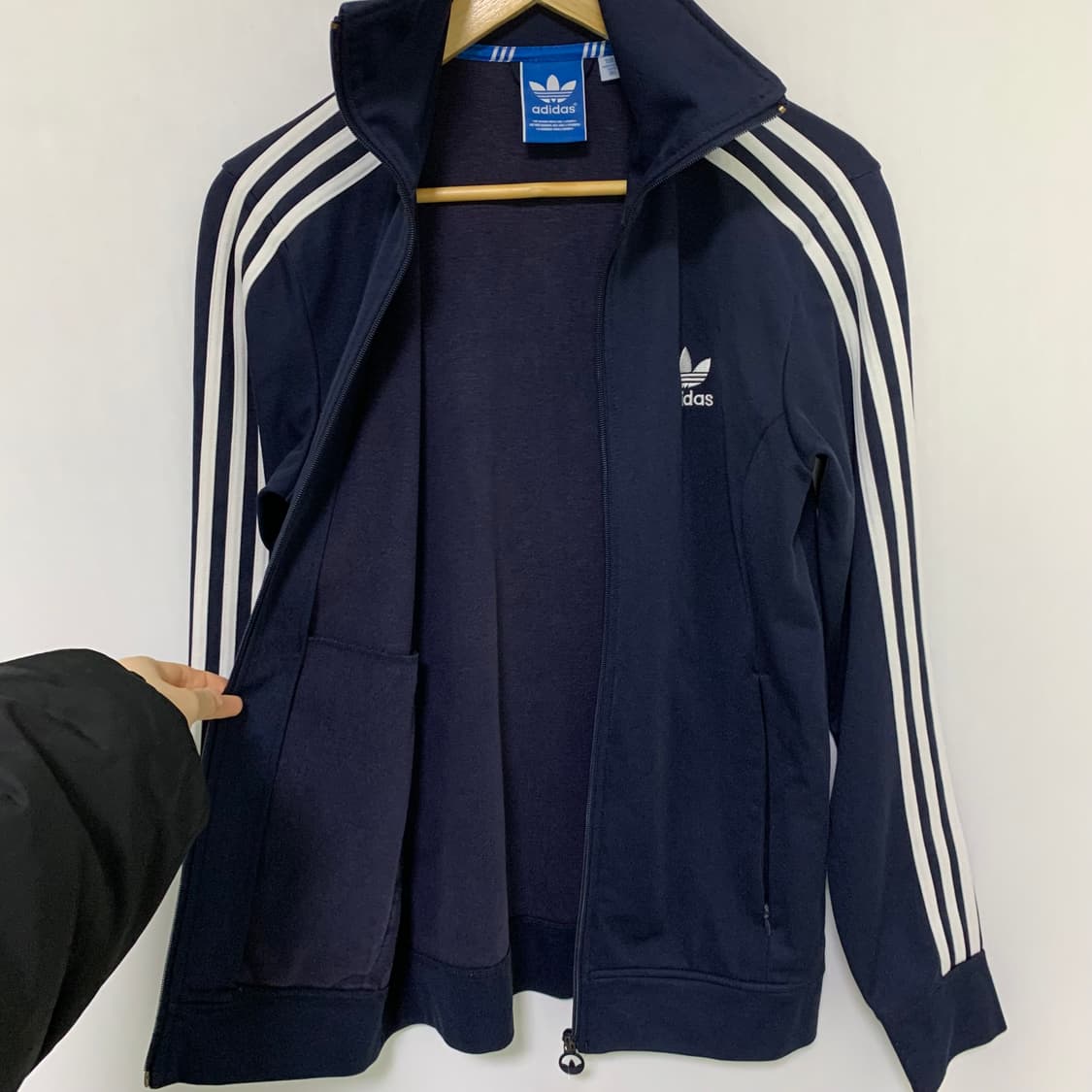 아디다스 삼선 트랙탑 다크 네이비 빈티지 져지 95 상품이미지6