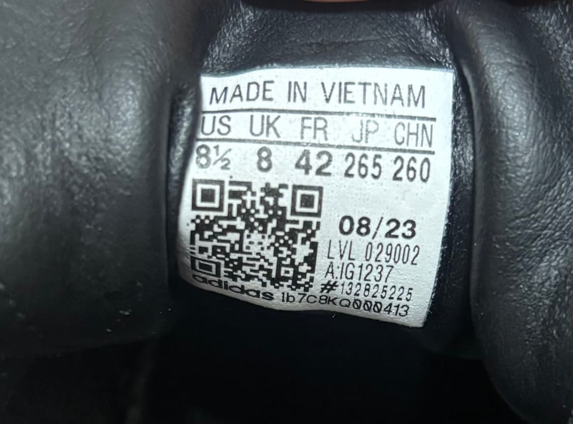 아디다스 삼바 OG 코어 블랙 265mm 상품이미지8